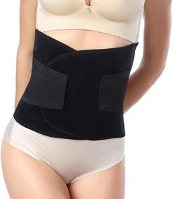 img 1 attached to Postpartum Waist Trimmer Belt: Postnatal Recovery Support Girdle Belt for Post Pregnancy, Special Belly Support, Weight Loss Slimming Belt, Abdominal Trimmer Band, Abdomen Binder for After Birth