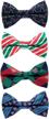 gusleson christmas bowties festival 0529 4p1 men's accessories for ties, cummerbunds & pocket squares logo