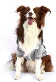 img 1 attached to Sweatshirt Charcoal Harness Reflective Pullover Dogs and Apparel & Accessories