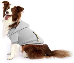 img 2 attached to Sweatshirt Charcoal Harness Reflective Pullover Dogs and Apparel & Accessories