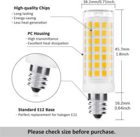 img 3 attached to DiCUNO Dimmable Equivalent Chandelier Lighting