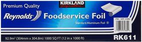 img 1 attached to 🔒 Рулоны стандартного алюминиевого фольги Kirkland Signature 12x1000 футов