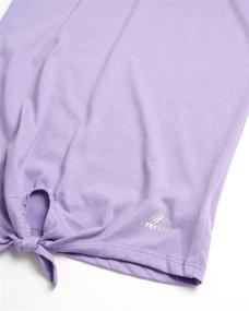 img 2 attached to 👧 RBX Girls' Activewear Set - Performance T-Shirt and Yoga Pants Leggings Set with Headband, Short Sleeve
