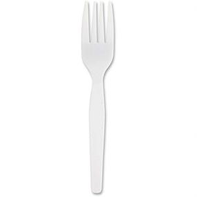 img 4 attached to 🍴 Genuine Joe Plastic Fork (GJO0010430): Heavy/Medium-Weight, White, 100/Box - Reliable Disposable Forks