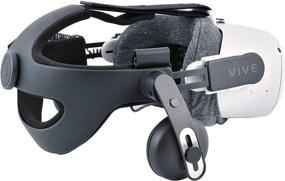 img 4 attached to 🎮 Набор адаптеров Oculus Quest 2 Gen для подключения к Vive Deluxe Audio Strap - 3D-печать в прочном белом цвете.