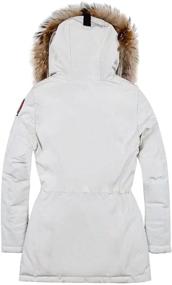 img 3 attached to HSNW Women's Winter Jacket | Girls Winter Coats | Ski Jacket Women | White Snow Jacket | Waterproof & Windproof