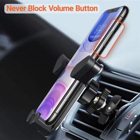 img 1 attached to 🚗 TORRAS Ultra Quick Auto Clamping Car Phone Holder Mount: Secure Air Vent Phone Holder for iPhone 12, Galaxy S20 & More