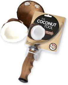 img 2 attached to Efficient Stainless Steel Coconut Opener Tool - Easily Remove Coconut Meat & Tap - User-Friendly Design - Ideal for Peeled Thai Young White & Green Coconuts