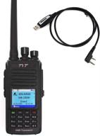 усовершенствованное md-uv390 водонепроницаемое ip67 двухдиапазонное vhf/uhf цифровое радио dmr - 150-174 / 450-480 мгц, в комплекте usb-кабель логотип