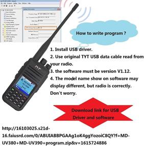 img 1 attached to Усовершенствованное MD-UV390 Водонепроницаемое IP67 Двухдиапазонное VHF/UHF Цифровое радио DMR - 150-174 / 450-480 МГц, в комплекте USB-кабель