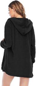 img 1 attached to 👚 Famnbro Oversized Drawstring Nightwear: Women's Clothing and Lingerie for Sleep & Lounge
