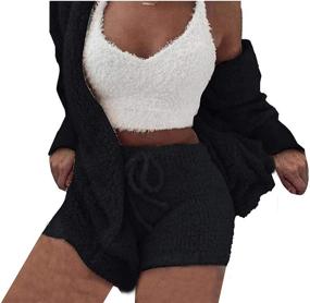 img 4 attached to 👚 Famnbro Oversized Drawstring Nightwear: Women's Clothing and Lingerie for Sleep & Lounge