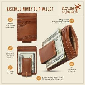 img 2 attached to 🧢 Co BASEBALL Wallet: Sleek Design with Secure Magnetic Closure