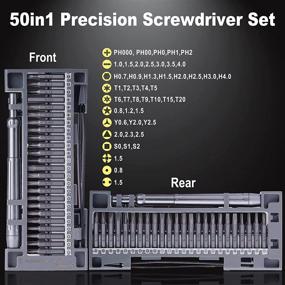 img 3 attached to 🔧 Longmate 50 in 1 Precision Screwdriver Set: Premium Magnetic Tool Kit for Mobile Phone & Electronics Repair
