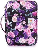 🖍️ btsky colored pencil case: 300 slot organizer for prismacolor, crayola pencils & gel pens - portable and multilayer holder - purple rose design logo