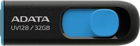 img 1 attached to 🔵 ADATA UV128 32GB USB 3.0 Blue Flash Drive: Retractable Capless Design (AUV128-32G-RBE)
