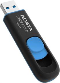 img 2 attached to 🔵 ADATA UV128 32GB USB 3.0 Blue Flash Drive: Retractable Capless Design (AUV128-32G-RBE)