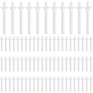 plastic nose wax sticks applicators rods for nostril cleaning & hair removal (50-pack) logo