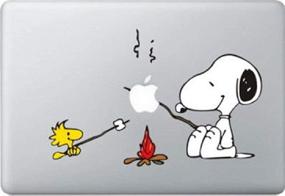 img 1 attached to 🐶 Snoopy BBQ MacBook Pro Laptop Decal Color Sticker - Decorative Vinyl Stickers for Mac Air 13 and 15 Inch Computers