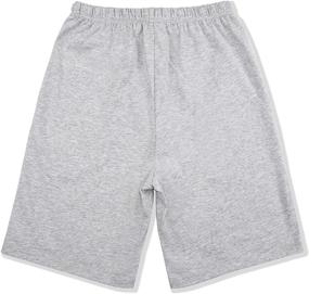 img 3 attached to 🩳 ALWAYSONE Boys' Cotton Shorts: Comfortable Drawstring Athletic Clothing for active youngsters!