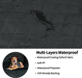 img 2 attached to 🐶 Durable 600D Oxford Cloth SUV Cargo Liner - Waterproof Dog Cover with Bumper Flap Protection - Washable & Bonus Carry Bag - 12 Month Warranty