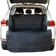 🐶 durable 600d oxford cloth suv cargo liner - waterproof dog cover with bumper flap protection - washable & bonus carry bag - 12 month warranty logo