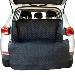 img 4 attached to 🐶 Durable 600D Oxford Cloth SUV Cargo Liner - Waterproof Dog Cover with Bumper Flap Protection - Washable & Bonus Carry Bag - 12 Month Warranty