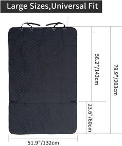 img 3 attached to 🐶 Durable 600D Oxford Cloth SUV Cargo Liner - Waterproof Dog Cover with Bumper Flap Protection - Washable & Bonus Carry Bag - 12 Month Warranty
