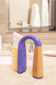 img 3 attached to 🧼 Effortlessly Restore Sparkling Tiles: Full Circle Grunge Buster Grout & Tile Scrub Brush in Vibrant Purple