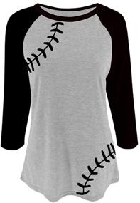 img 1 attached to Baseball American Softball Sweatshirt Sweatshirts Sports & Fitness in Other Sports