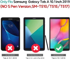 img 3 attached to 📱 TANTEK [3-Pack] Защитное стекло для экрана Samsung Galaxy Tab A 10.1 2019 - Ультра Чистое, Антицарапающее, без Пузырей, Модель SM-T510/T515