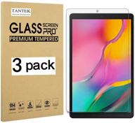 📱 tantek [3-pack] защитное стекло для экрана samsung galaxy tab a 10.1 2019 - ультра чистое, антицарапающее, без пузырей, модель sm-t510/t515 логотип