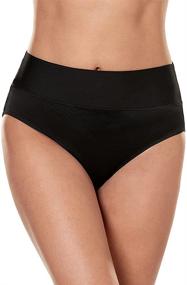 img 4 attached to 👙 Miraclesuit Women's Swimwear: Tummy Control Full Coverage Bathing Suit Bottom with Fold Over Design