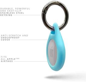 img 3 attached to AirTag Case Silicone Carabiner Keychain