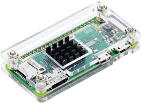 img 3 attached to 📦 Clear Pi Zero Case Kit with Heatsink, HDMI Adapter, for Raspberry Pi Zero W/Pi Zero 1.3/Pi Zero WH, including Pi Zero Heatsink