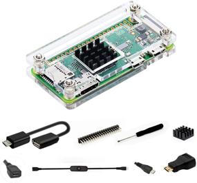 img 4 attached to 📦 Clear Pi Zero Case Kit with Heatsink, HDMI Adapter, for Raspberry Pi Zero W/Pi Zero 1.3/Pi Zero WH, including Pi Zero Heatsink