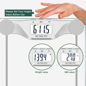 img 2 attached to Digital Body Weight Bathroom Scale with BMI Calculation, Accurate Weight Measurements, Large Backlight Display and Step-On Technology up to 400 Pounds