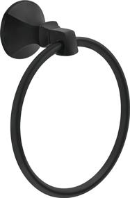 img 4 attached to 🛁 Matte Black Delta Faucet Ashlyn 76446-BL Towel Ring: Enhance Your Bathroom Décor