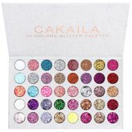 evpct 40 color glitter sparkle glue eyeshadow palette - professional shimmery sparkly makeup for vibrant eye looks logo