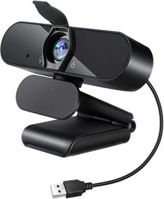 img 3 attached to 1080P HD Webcam with Microphone: Streaming USB Computer Webcam with Privacy Cover for Video Conferencing, Online Teaching, and Calls