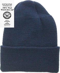 img 1 attached to 🧢 USA Made Military Wool GI Watch Cap: Ultimate Warmth for Winter