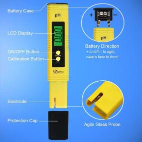 img 2 attached to ROOYLE Backlight Digital PH Meter and TDS Meter Combo with High Precision. pH Tester with ±0.01 pH Accuracy and 3-in-1 TDS EC Temperature Meter for Water with ±2% Accuracy.