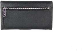 img 1 attached to 👜 Large Black Michael Kors Jet Set Travel Trifold Leather Wallet