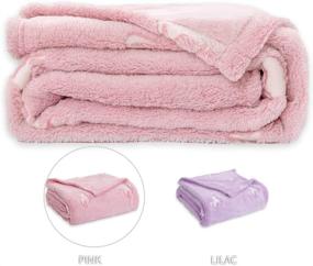 img 1 attached to 🦄 Topick Unicorn Flannel Throw Blanket: Soft Pink Glow in the Dark Blanket for Kids, Lightweight & Comfy Nursery and Living Room Decor, Ideal for All Seasons – 50x60 Inch 1 Panel