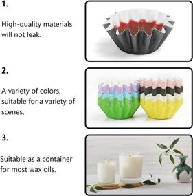 img 2 attached to The Green Root Wax Melt Warmer Liners - 50 Pack, 🌿 Black: Reusable and Leakproof Tray for Electric Wax Warmers and Plug in Warmers