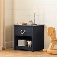 🔹 navali 1-drawer nightstand in blueberry finish by south shore логотип