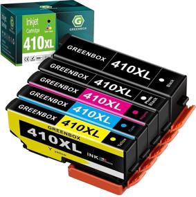 img 4 attached to 🖨️ GREENBOX Remanufactured Ink Cartridge Replacement for Epson Expression XP-640 XP-830 XP-7100 XP-530 XP-630 XP-635 Printer: 410XL T410XL Combo-Pack (Black, Photo Black, Cyan, Magenta, Yellow)- Enhanced Print Quality and Cost-Effective Solution