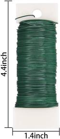 img 3 attached to 🎨 Versatile Livder 6 Pack: 228 Yards of 22 Gauge Green Flexible Paddle Wire for Crafts, Wreaths, Garland, and Floral Arrangements