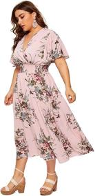 img 2 attached to Milumia Women Summer Floral Waist Women's Clothing
