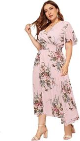 img 4 attached to Milumia Women Summer Floral Waist Women's Clothing